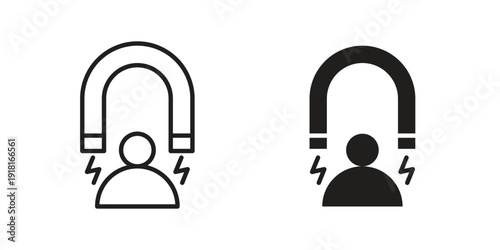 User engagement icons for graphic design, logo, Web site, social media, UI, mobile app, vector illustration