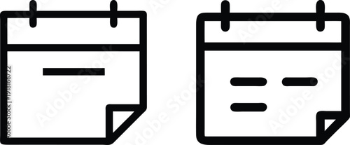 Simple calendar icons