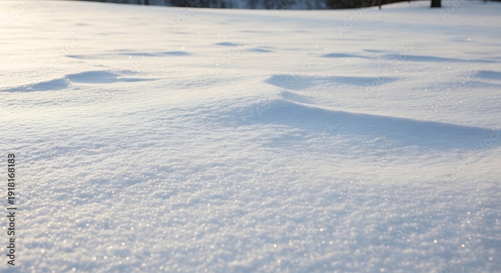 Obraz premium Fresh Snow Surface with Soft Texture