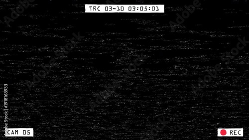 Clean VHS style recording frame overlay for digital monitoring effects. UHD quality with alpha channel support.