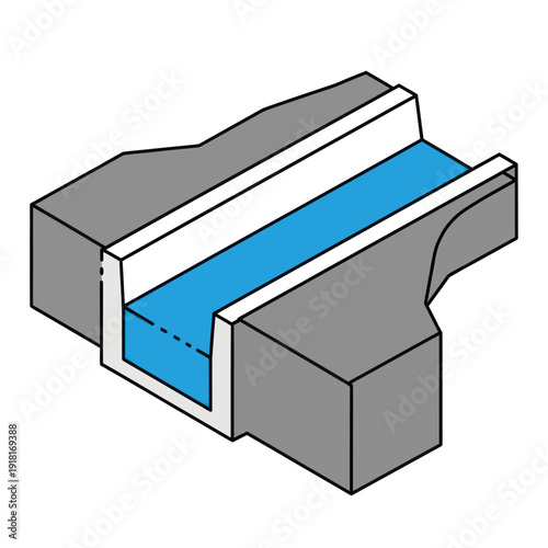 Cross Section of Mechanical Component.