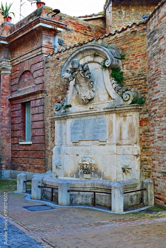Landscape of the historic center of Urbino, declared a UNESCO World Heritage Site in the Marche region of Italy