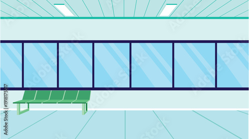 Hospital Corridor Illustration vector
