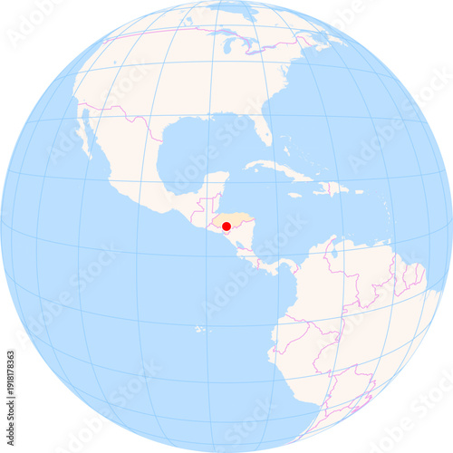Location Map of Toncontin Int. Airport (Tegucigalpa, Francisco Morazan, Honduras). IATA-code: TGU. No labels at all.