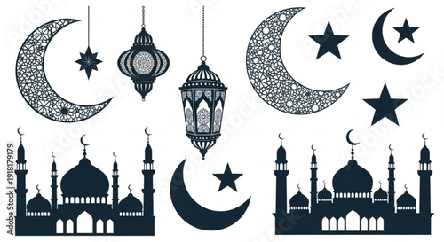 Vector illustration silhouette of the Hungarian Parliament Building decorated with a bow as a symbolic European landmark architecture icon