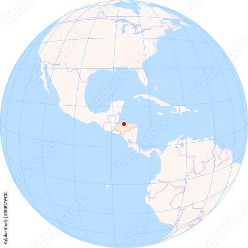 Location Map of Goloson Int. Airport (La Ceiba, Atlantida, Honduras). IATA-code: LCE. No labels at all.