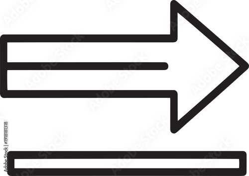 Professional Basic Business Arrow and Bar Chart Growth Icon Vector