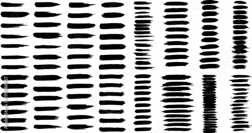 A collection of various black bullet points arranged in vertical columns on a white background