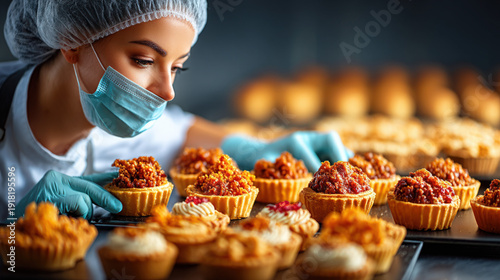 A worker in the food and be...