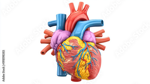Pericardium anatomical illu...