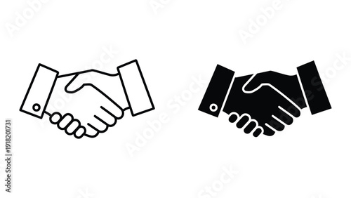 Handshake agreement illustration