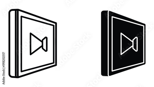 Volume control icons in black and white