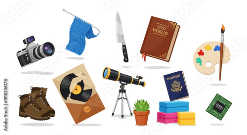 Assorted hobbies and interests collection