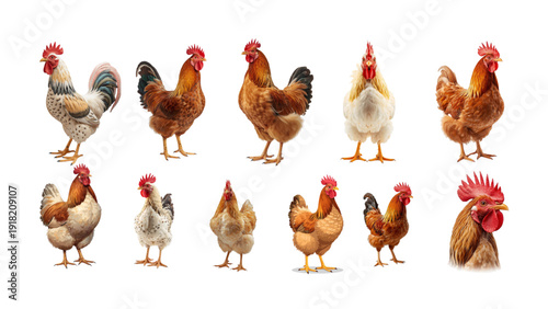 set of chickens
