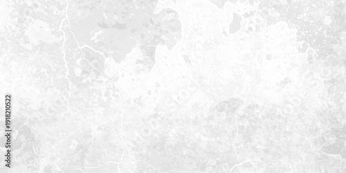 White grunge featuring light gray marble texture. Layers of thick white acrylic paint, cracked gesso texture, and  gray charcoal rubbings. smooth stone surface, natural concrete texture.