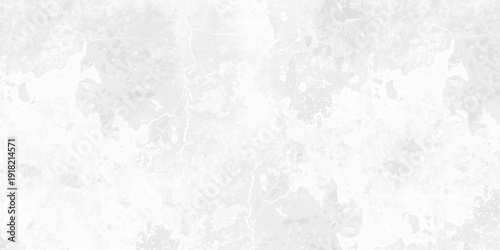White grunge featuring light gray marble texture. Layers of thick white acrylic paint, cracked gesso texture, and  gray charcoal rubbings. smooth stone surface, natural concrete texture.