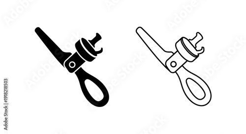 Scissors and cutting tools, precision cutting tools, scissors for crafting Vector