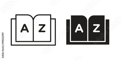 Glossary icon. Vector linear icon collection. Vector EPS10