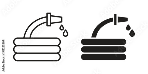 Hose icon. Vector linear icon collection. Vector EPS10