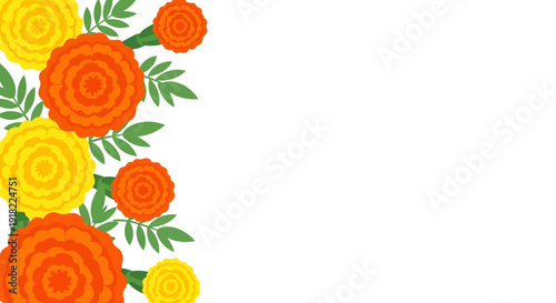 Bright Marigold Flowers Arrangement for Floral Decor