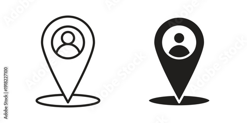 Placement icon. Vector linear icon collection. Vector EPS10