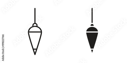 Plumb bob icon. Vector linear icon collection. Vector EPS10