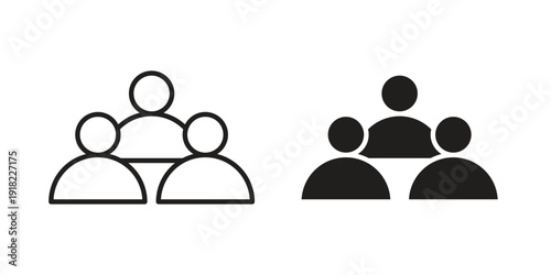 Population icon. Vector linear icon collection. Vector EPS10