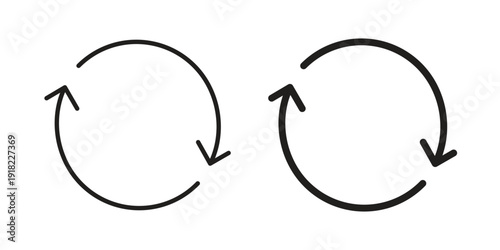 Recurring icon. Vector linear icon collection. Vector EPS10