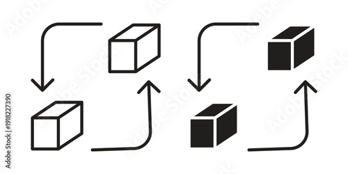 Replacement icon. Vector linear icon collection. Vector EPS10