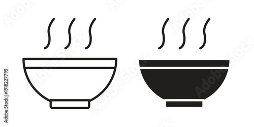 Soup icon. Vector linear icon collection. Vector EPS10