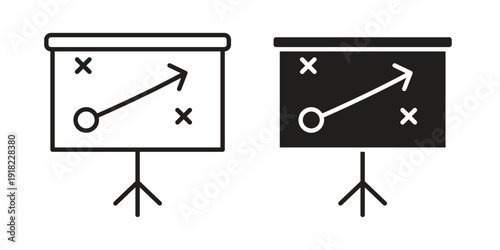 Strategical planning icon. Vector linear icon collection. Vector EPS10
