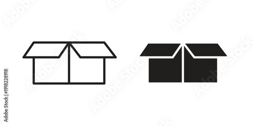 Unpacking icon. Vector linear icon collection. Vector EPS10