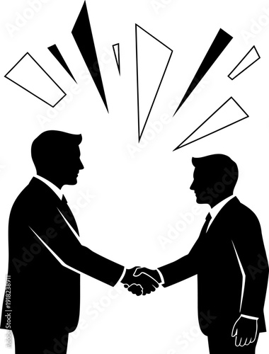 Business partnership and agreement concept