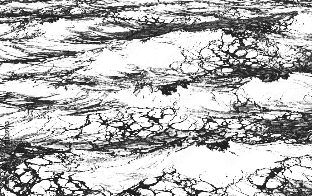 Fototapeta premium Realistic Water, sea waves, Texture Overlay, with transparent background