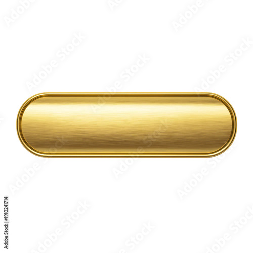 Wallpaper Mural A shiny gold oval plaque or label with a brushed metal texture on a for design or branding purposes isolated on transparent background Torontodigital.ca