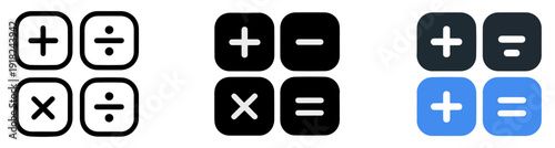 calculator math operations icon