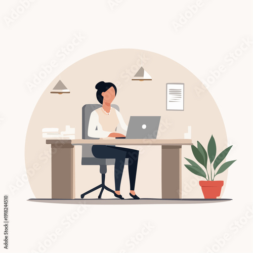 Minimal Clean Workspace with Modern Professional