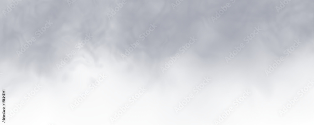 Fototapeta premium Gray smoky haze spreads softly across transparent layers. Gentle diffusion enhances dreamy atmosphere. Great for creative projects PNG. 