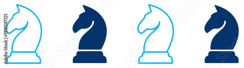chess knight strategy icon symbol