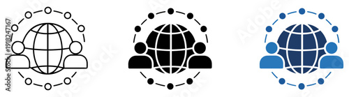 global community audience network icon