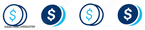 dollar coin money finance icon