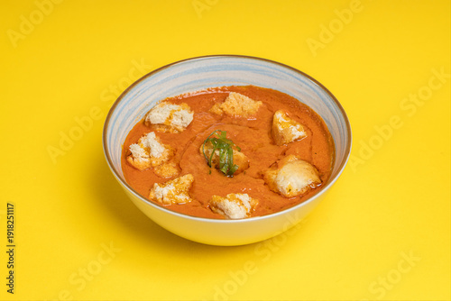 Wallpaper Mural Creamy Tomato Soup with Croutons Torontodigital.ca