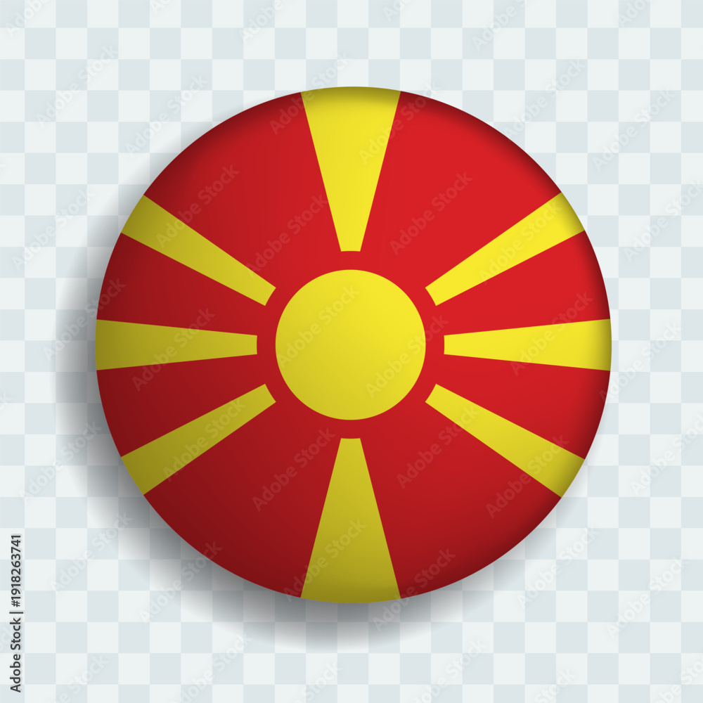 Obraz premium North Macedonia round ball