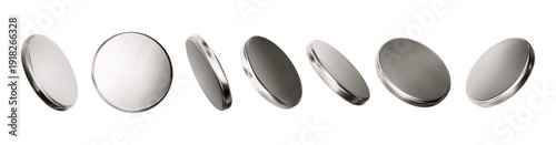 3d grey glass coin icon. Silver money with liquid glass texture. Abstract chrome crystal shape, mirror badge, disk, plate. Circle object glossy effect. Vector realistic illustration