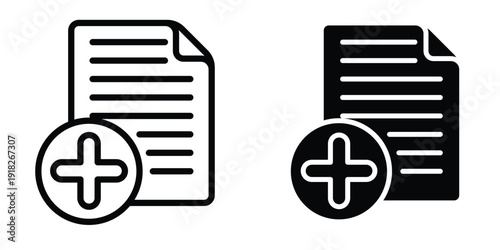 Add document icon set different style collection for web Ui. EPS10