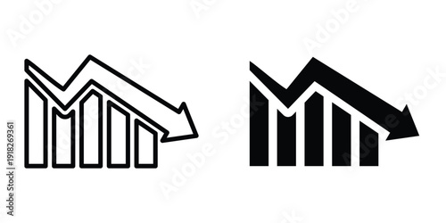 Chat arrow down icon set different style collection for web Ui. EPS10