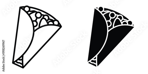 Crepe icon set different style collection for web Ui. EPS10