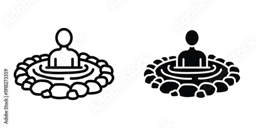 Onsen icon set different style collection for web Ui. EPS10