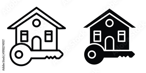 Selling or rent home icon set different style collection for web Ui. EPS10