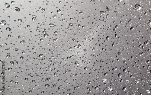 Wallpaper of mirror with water droplets, wet mirror